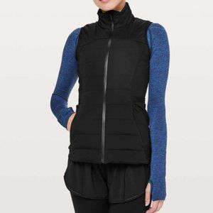 NWT lululemon Down for it All Vest Black
